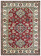 Red Rug - 63" x 90" x 0.13" Red Viscose Area Rug