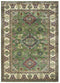 Entryway Rug - 31" x 236" x 0.13" Green Viscose Runner Rug