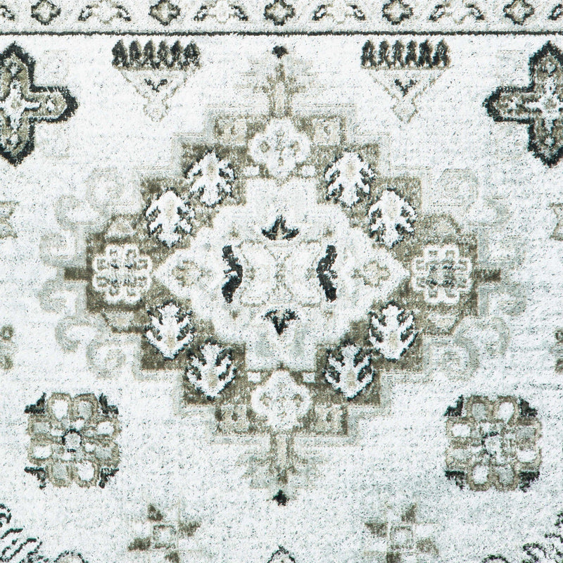 Entryway Rug - 31" x 157" x 0.13" Cream Viscose Runner Rug