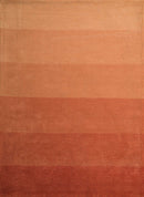 Best Carpet - 22" x 26" x 0.47" Orange Polyester Accent Rug