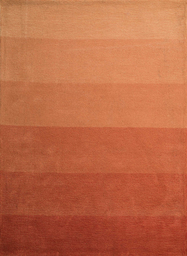 Orange Area Rug - 63" x 86" x 0.47" Orange Polyester Area Rug