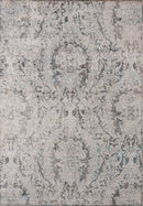 Best Carpet - 47" x 63" x 0.2" Turquoise Polyester Accent Rug