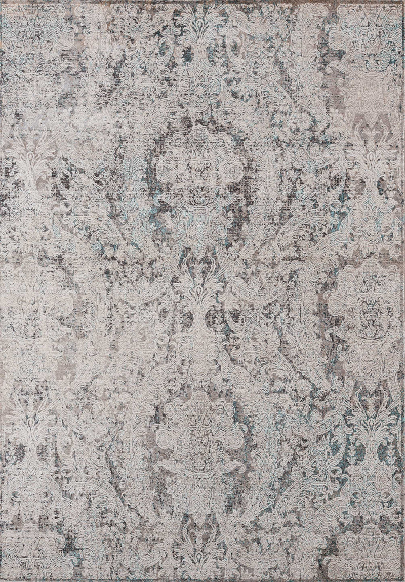 Best Carpet - 47" x 63" x 0.2" Turquoise Polyester Accent Rug