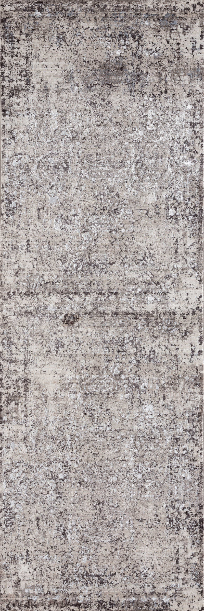 Entryway Rug - 32" x 96" x 0.2" Taupe Polyester Runner Rug