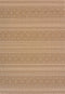 Blue Rug - 31" x 50" x 0.2" Brown Polypropylene/Olefin Accent Rug