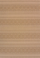 Brown Area Rugs - 94" x 126" Brown Polypropylene/Olefin Oversize Rug