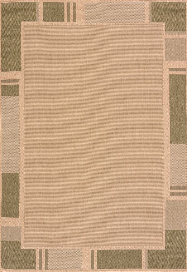 Discount Area Rugs - 31" x 50" x 0.2" Green Polypropylene/Olefin Accent Rug