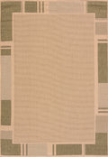 Green Area Rugs - 63" x 90" Green Polypropylene/Olefin Area Rug