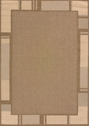 Brown Area Rugs - 63" x 90" Brown Polypropylene/Olefin Area Rug