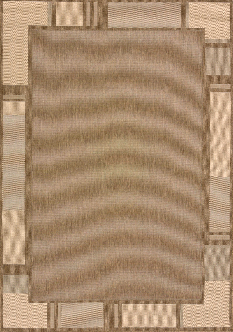 Brown Area Rugs - 94" x 126" Brown Polypropylene/Olefin Oversize Rug