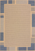 Discount Area Rugs - 31" x 50" x 0.2" Blue Polypropylene/Olefin Accent Rug