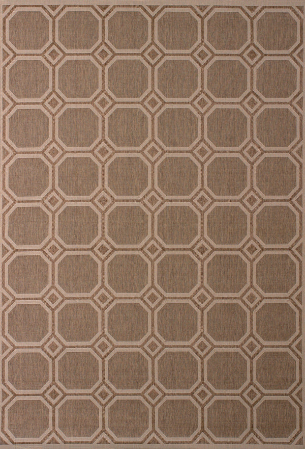 Red Rug - 31" x 50" x 0.2" Brown Polypropylene/Olefin Accent Rug