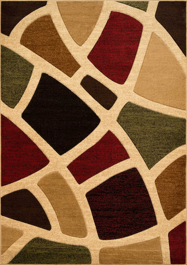 Big Area Rugs - 94" x 126" x 0.43" Multi Polypropylene Oversize Rug