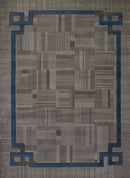 Modern Rugs - 23" x 82" x 0.43" Grey Polypropylene Runner Rug