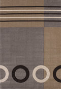 Clearance Rugs - 61" x 90" x 0.5" Grey Polypropylene Area Rug