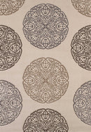 Discount Area Rugs - 61" x 90" x 0.5" Cream Polypropylene Area Rug