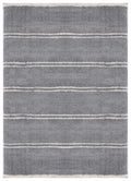 Contemporary Rugs - 23" x 36" x 1.2" Grey Microfiber Polyester Accent Rug