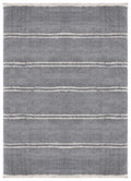 Contemporary Rugs - 63" x 86" x 1.2" Grey Microfiber Polyester Area Rug