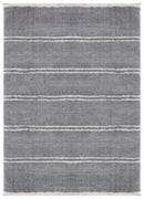 Contemporary Rugs - 63" x 86" x 1.2" Grey Microfiber Polyester Area Rug