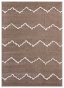 Dynamic Rugs - 23" x 36" x 1.2" Beige Microfiber Polyester Accent Rug