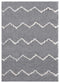 Contemporary Rugs - 63" x 86" x 1.2" Grey Microfiber Polyester Area Rug