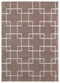 Dynamic Rugs - 39" x 59" x 1.2" Beige Microfiber Polyester Mat Rug