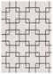 White Rug - 63" x 86" x 1.2" White Microfiber Polyester Area Rug