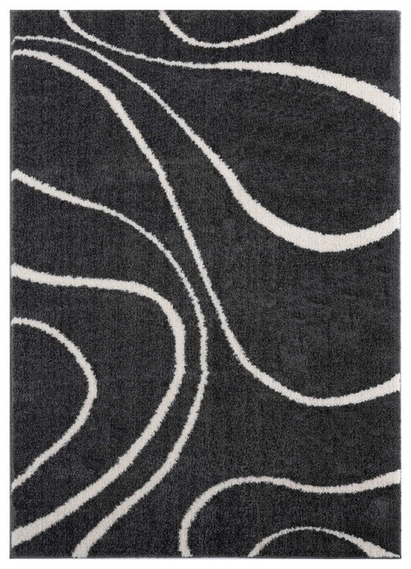 White Rug - 39" x 59" x 1.2" White Microfiber Polyester Mat Rug