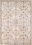 Contemporary Rugs - 63" x 94" x 0.39" Bone Polyester Area Rug