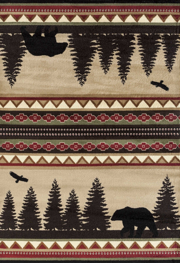 Dynamic Rugs - 94" x 126" x 0.4" Beige Polypropylene Oversize Rug