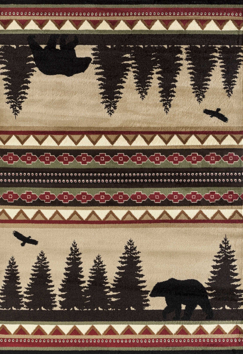 Dynamic Rugs - 94" x 126" x 0.4" Beige Polypropylene Oversize Rug