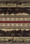 Green Area Rugs - 22" x 36" x 0.4" Green Polypropylene Mat Rug