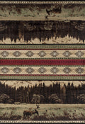 Green Area Rugs - 94" x 126" x 0.4" Green Polypropylene Oversize Rug