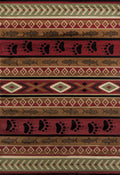 Brown Area Rugs - 22" x 36" x 0.4" Brown Polypropylene Mat Rug