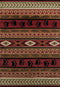 Brown Area Rugs - 22" x 36" x 0.4" Brown Polypropylene Mat Rug