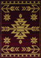 Red Rug - 22" x 26" x 0.4" Red Polypropylene Accent Rug