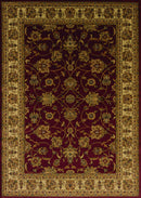 Discount Rugs - 22" x 86" x 0.4" Red Polypropylene Runner Rug