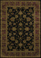 Discount Rugs - 22" x 86" x 0.4" Black Polypropylene Runner Rug