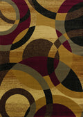 Gold Rug - 6 x 86" x 0.4" Gold Polypropylene Area Rug