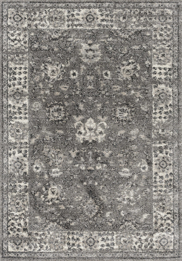 Contemporary Rugs - 63" x 86" x 0.5" Grey Polypropylene Area Rug