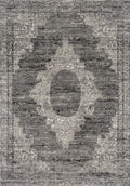 Discount Rugs - 22" x 86" x 0.5" Grey Polypropylene Runner Rug