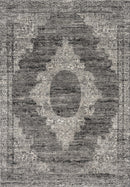 Contemporary Rugs - 31" x 50" x 0.5" Grey Polypropylene Accent Rug