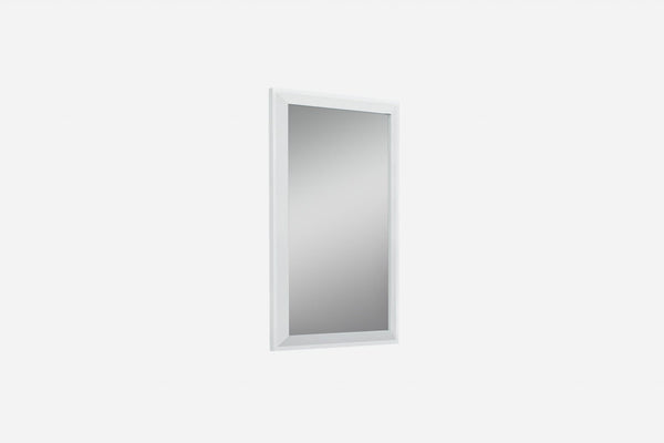 Smart Mirror - 32" X 2" X 51" Gloss White Glass Mirror