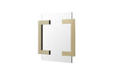 Smart Mirror - 35" X 35" X 2" Polished Gold Stainless Steel Mirror