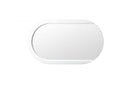 Smart Mirror - 53" X 31" X 2" White Stainless Steel Mirror