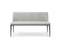 Bedroom Bench - 51" X 22" X 30" Light Grey Faux Leather Bench