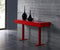 Console Table - 59" X 18" X 30" Red Lacquer Console