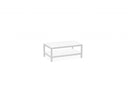 Smart Coffee Table - 35" X 22" X 14.5" White Aluminum Coffee Table