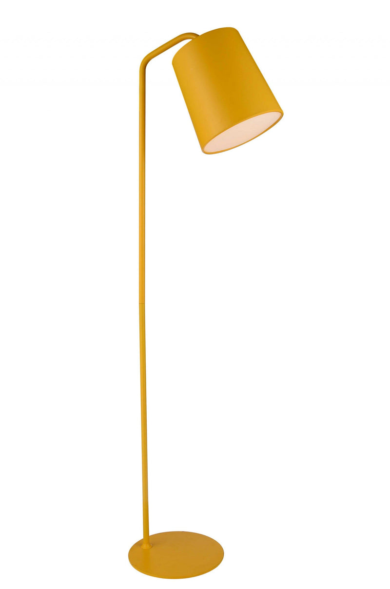 Cheap Lamps - 12" X 12" X 73" Yellow Carbon Floor Lamp
