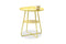 Sofa Side Table - 19" X 19" X 23" Yellow Aluminum Side Table